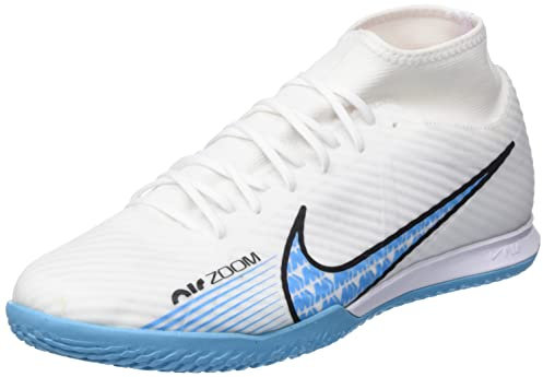 Nike Herren Zoom Mercurial Superfly 9 Academy Ic Sneaker, Weiß Baltischblau Rosa Explosion, 42.5 EU