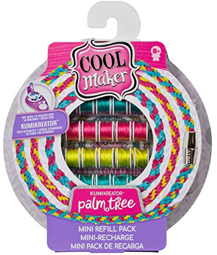 Cool Maker, KumiKreator Palm Tree Mini Fashion Pack Refill, Friendship Bracelet Activity Kit