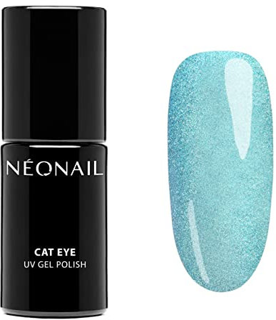 NÉONAIL UV Nagellack 7,2 ml Blau Satin Cobalt Cat Eye NÉONAIL Farben UV Lack Glitter Gel Nägel Nageldesign