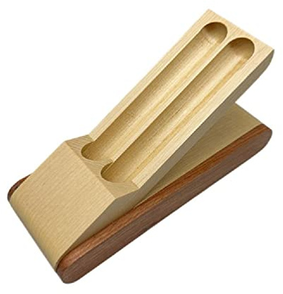 Holz Stift Vitrine Einzel-/Doppel Stift Lagerung Und Füllfederhalter Sammler Präsentationskasten Organizer Box Holz Stift Fall Display Box Für Erwachsene Für 2 Stifte Füllfederhalter Aufbewahrungsbox