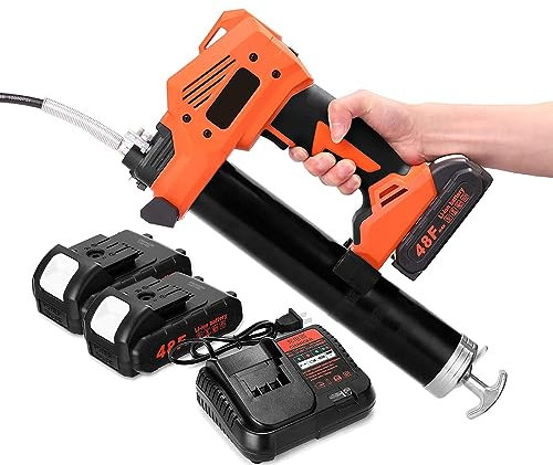 Elektrisches Fettpressen-Set, 10.000 psi Hochdruck-Akku-Fettmaschine, Werkzeug zum Nachfüllen von Schmieröl, 20-V-Lithiumbatteriebetriebene Fettpresse zum Schmieren von Fahrzeugen oder Maschinen