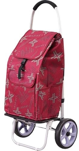 RUVOO Einkaufswagen Treppensteiger Trolley Einkaufswagen Utility-Einkaufswagen, Faltbarer Einkaufswagen Für Lebensmittel, Rollender Utility-Taschenwagen Einkaufstrolley Klappbar