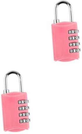 Mobestech 2 Stücke Reise Gepäck Schlüssel Schlösser Genehmigt Kombination Schloss 4 Passwort Lock-diebstahl