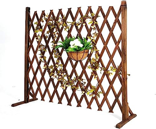 Zaun/Teleskop-Geländer/Sichtschutz für Gartenzaun/Gitterzaun aus Holz/Garten-Spalier-Dekoration/Haustierzaun (90 x 180)