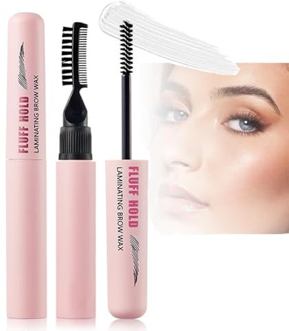 Clear Brow Eye Brow Gel Clear with Brush,Eyebrow Lift Gel,Waterproof Eyebrow Setting Gel for Women,Easy to Use & Long Lasting,Eye Brow Wax,Quickly Dry Shaping