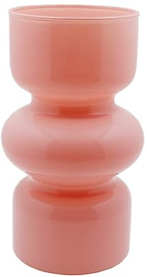 Geometrische Glasvase, Moderne Vasen Hydroponische Glasblumenvase, Tulpenvase Blumenvase Glas, Dekorative Vase für Haus Büro Hochzeit (Rosa)