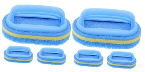 minkissy 6stücke Teiliges Handheld Reinigungsschwamm Multifunktionale Bürste Für Badezimmer Fliesen Und Badewanne Effektive Reinigungsschwämme Für Küche Und Haushalt