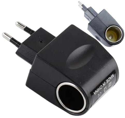 Adattatore per presa accendisigari - Convertitore da 220 V a 12 V, indicatore LED | automobilistici di alta qualità, adattatore CA- per dash cam, telefoni e ventole