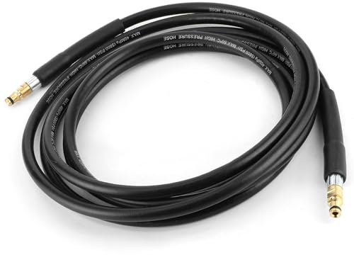 Black Rubber Water Pipe for K2 K3 K4 K5, Easy-to-Use Pressure Washer Hose for DIY Cleaning Projects (6M / 19.69ft)