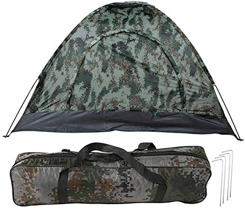 Mechkit Tente de Camping, Tente de 3-4 Personnes Tentes Dôme Imperméable et Coupe Vent Portable pour Camping Extérieur Randonnée
