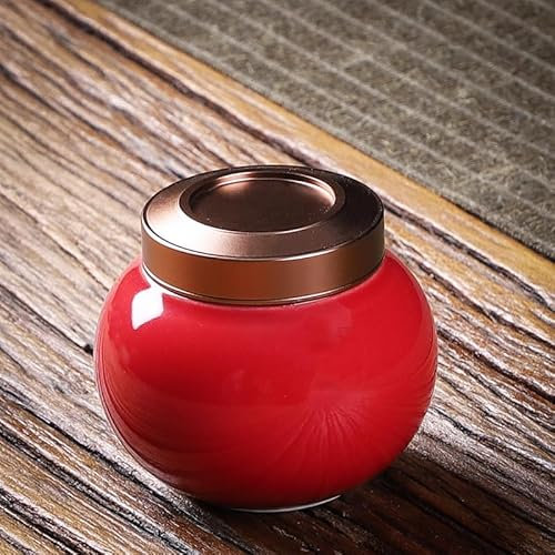 ZERAPH Jar Jar Glaze Glaze à thé Céramique Mini Pot médicinal Cuisine scellée Jar Salon Snack Rangement Jar Bag du Sac de thé Chinois JAR JAR Vintage Jars (Couleur: C)