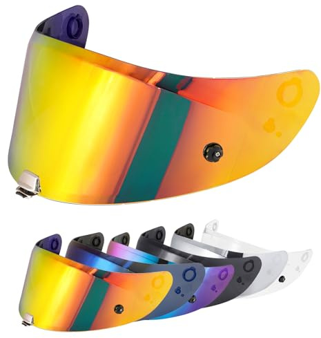 VCOROS Visiere Casque Moto pour RPHA-11/RPHA-70/HJ-26 | Visière de Casque de Protection Contre Le Vent Moto,Remplacement de lentille de Casque de Visière de Casque de Mot