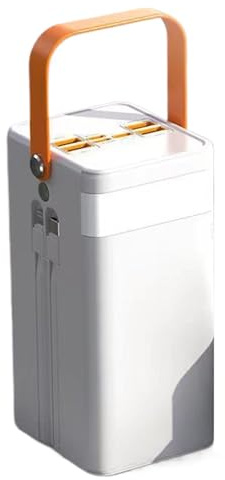 Solär Bärbar Laddare - Laddning Power Bank, 120W Mobilförsörjning | 50000mAh Kit Med LED-, Integrerade Kablar, 4-portutgång, 3-vägs Ingång För Telefoner, Backpacking, Äventyr, Res