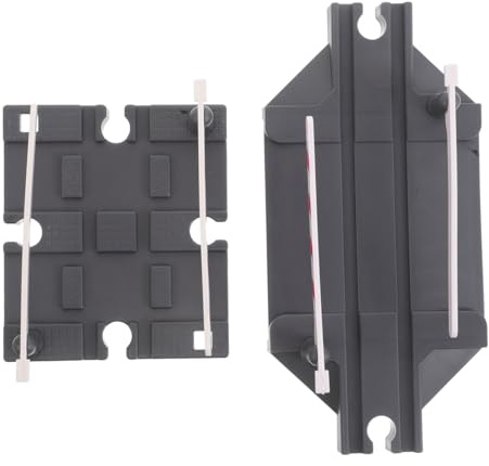 WEKAMOS 2pcs Plastic Train Track Barricade for Toy Train Accessories Diy Railway Track Expansion for Railway Station Platform Setup