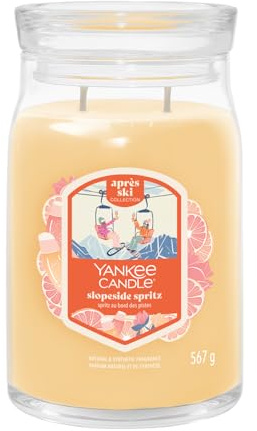 Yankee Candle Duftkerze im Glas (groß) SLOPESIDE SPRITZ - Signature Kerze Winterkollektion 2025 - Apres Ski mit Brenndauer bis zu 90 Stunden