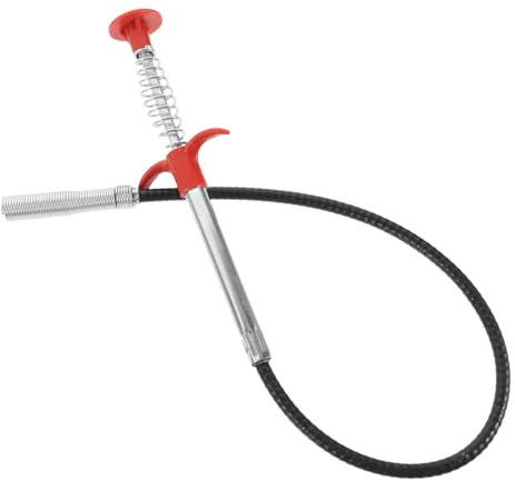 Garra de Limpieza de Drenaje Flexible de Pp y Acero Inoxidable | Negro, para Lavabo y Bañera, Limpieza de Desagües, Fácil de Usar, Recoge Pelo y Residuos