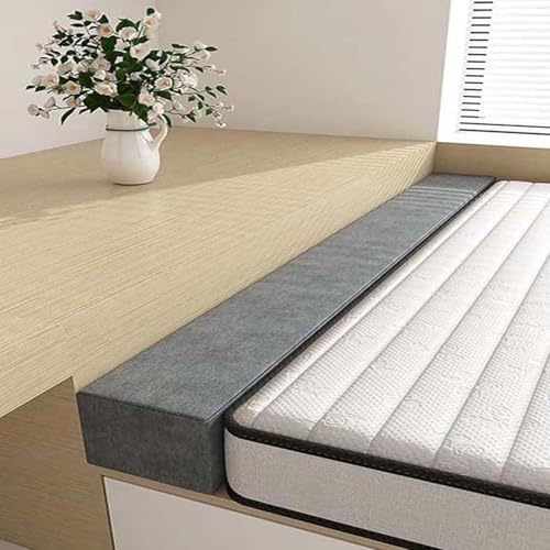 Bettlückenfüller Hussen Bequem Leinen Bettbrücken-Matratzenfüllkissen Bezug 90/120/135/160/200cm Matratzenverlängerung Abdeckung für Twin-zu-Einzel-/Doppel-/Kingsize-Bett(B,200x10x10cm/78x4x4in)