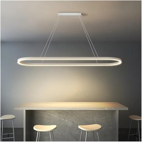 Luces Colgantes LED elípticas Modernas compatibles con Sala de Estar, Comedor, Cocina, Isla, Mesa Central, luminarias de suspensión para Interiores, artefacto de iluminación
