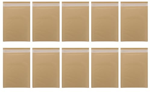 FUNOMOCYA 30 pièces Lot de Pochettes Expédition Auto-adhésives Kraft avec Bulles Étanches et Anti-chocs Sacs Logistiques pour Accessoires et Cosmétiques Protection Renforcée pour Colis