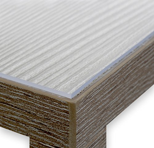 BEAUTEX Glasklar Folie 2,0 mm - Transparente Tischdecke Tischschutz - Made in Germany - Breite und Länge wählbar - eckig 70x110 cm