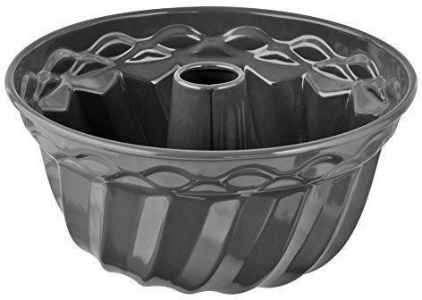 Dr. Oetker Stampo per ciambella Ø 22 cm EXCLUSIVE, tradizionale stampo per deliziosi ciambelle, con rivestimento smaltato (colore: grigio-marrone/crema), quantità: 1 pezzo