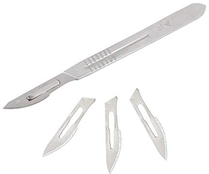 Scalpel Ensemble de couteaux à graver avec 1 poignée n°4 + 10 lames #23