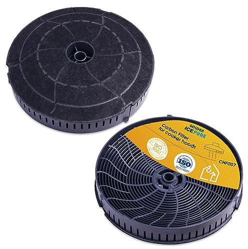 2x Filtre à charbon actif de remplacement pour différentes hottes de AEG 4055171138 405517113-8 4055217501 Elica CFC0038668 Bauknecht de GOLDEN ICEPURE