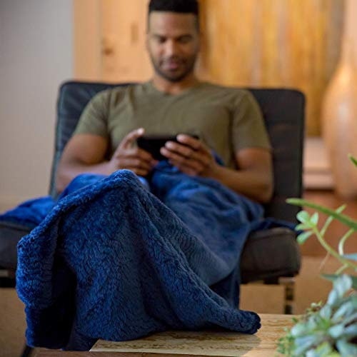 PediPocket Original Patented 50x70Marvelous Midnight Plush Fleece Blanket