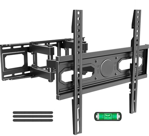 MOUNTUP TV Wall Mount for Most 26-65 Inch Flat/Curved TVs, Full Motion TV Mount Fit 16 Wood Stud, Wall Mount TVs Bracket with Dual Swivel Articulating Arm Max VESA 400x400mm up to 99 LBS