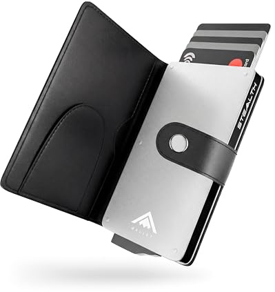 Stealth Wallet - Smart Secure RFID Metal Wallet with Money Clip for Men