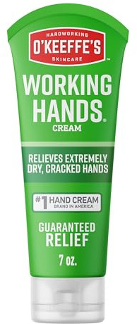 O'Keeffe's Working Hands Hand Cream for Extreme Dryness - 7 oz Tube (1 Pack) - Repairing Skincare for Cracked, Dry Hands
