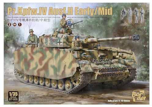 BORDER MODEL BT005 Pz.Kpfw.IV AUSF.H Early / Mid 2 in 1 BT-005 - Modellbausatz Deutscher Panzer Maßstab 1:35