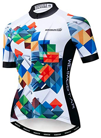 Hotlion Sommer-Fahrradtrikot, atmungsaktiv, für Damen, Mountainbike-Trikot, schnelltrocknend, kurzärmelig, Fahrradbekleidung
