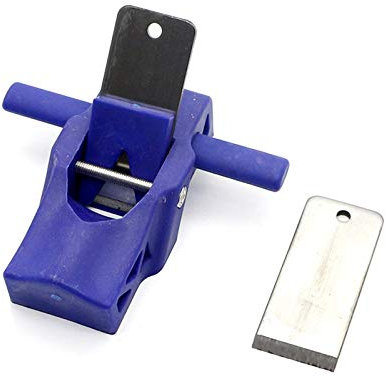 Mini Pialla A Mano, Pialla Tascabile, Per La Lavorazione Del Legno, Piccola Pialla Portatile, Pialla Portatile,Pialletto Manuale Per Legno, In Metallo, Regolabile, Con Base Piatta,Blu