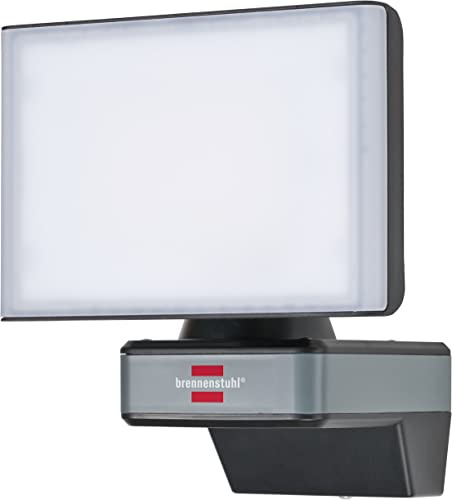 Brennenstuhl Connect WiFi LED strålkastare WF 2050 (20W, 2400lm, IP54, olika ljusfunktioner inställbara via app, strålkastare för utomhusbruk för väggmontering)