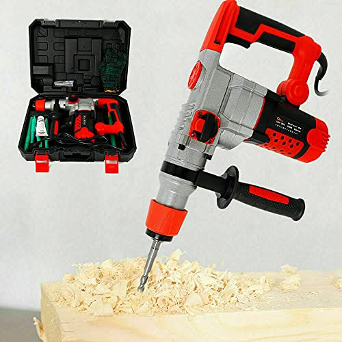 SHZICMY Martello perforatore, 2200 W, trapano a percussione, martello elettrico, trapano 0-930 r/min, trapano elettrico, trapano elettrico, frantoio per calcestruzzo
