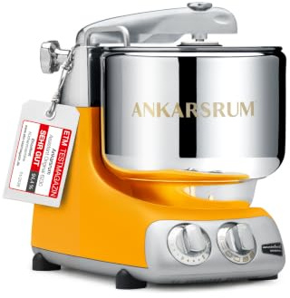 Ankarsrum Assistent Original 6230 Küchenmaschine, Sunbeam Yellow | 1500 Watt, multifunktionale Küchenmaschine u.a. zum Backen, mit 7 Liter Edelstahlschüssel, handgefertigt in Schweden