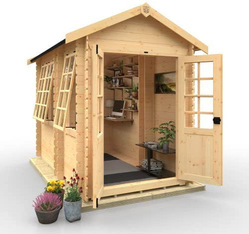 TigerFlex Zora Log Cabin Timber Summerhouse, Office, Storage Facilty 19mm 10 x 6 ft