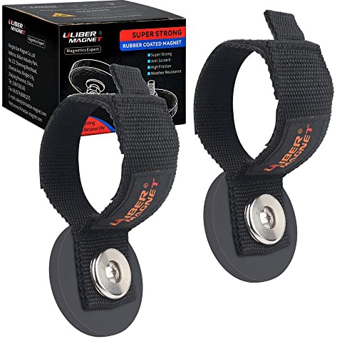 ULIBERMAGNET Strong Magnetic Storage Strap,Heavy Duty Magnetic Garage Storage Tool Organizer,Extension Cord,Hose, Cable, Rope,Tools for Garage,Pick-up,RV and Workshop(2 Pack)