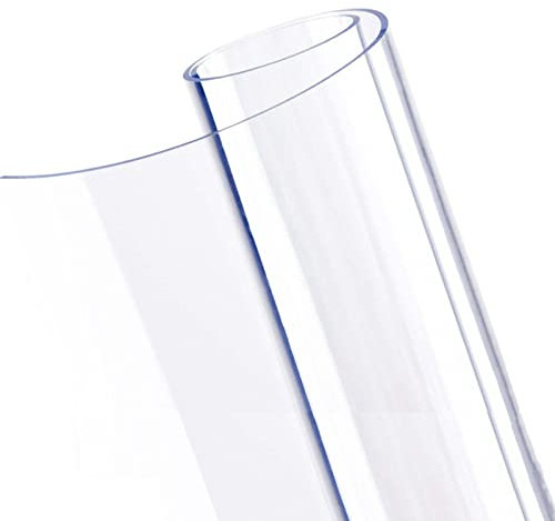 YSUEFIJO Tischtuch Plastik Durchsichtig 150x150cm, Transparente Tischdecke, Tischwasche Modern, Wasserdicht Tischschutzfolie, Wachstuchtischdecke, ideal für Jede Feier, Catering, Hochzeit