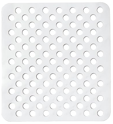 Kinvara SPÜLBECKEN Einlage 31x28cm eckig Spülbeckenmatte Spülbeckeneinlage Spülmatte Spülmatte Abtropfmatte Matte 3-Varianten 55 (Weiss)