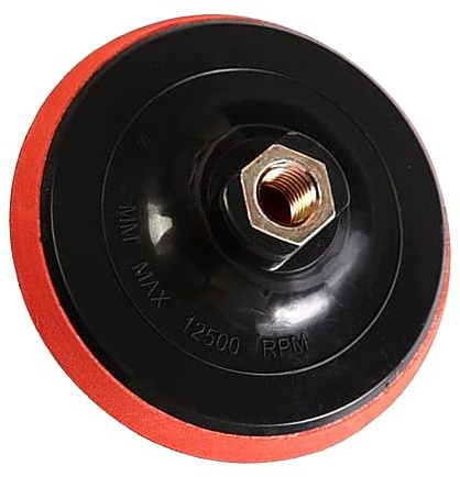 Yosoo Health Gear Placa de Respaldo de Pulidora, Interfaz Hexagonal Autoadhesiva ABS Placa de Disco de Lijado de 125 Mm, Reemplazo de Almohadilla de Protección de Lijadora para Tampón Orbital de