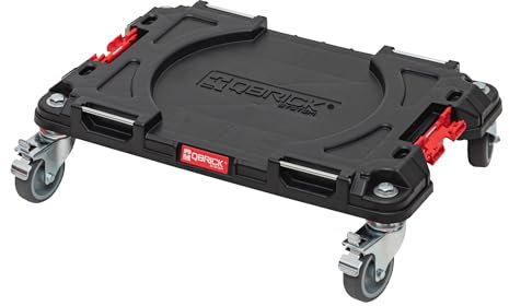 Toolbrothers RHINO L mobiler Transportroller ECO Rollbrett mit Schwenkrädern aus Metall und Bremse