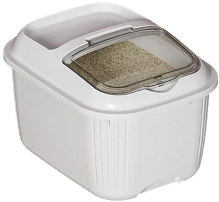 Rurunklee Aufbewahrungsbehälter für Reis, 5 kg, luftdicht, mit Deckel aus Kunststoff, BPA-frei, große Müslibox, multifunktionaler Behälter für Küche, LJ094S5QFGVZ0RLE