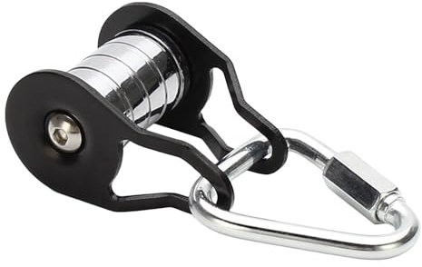 Seilrutsche Umlenkrolle Seilrolle Mit Karabiner, Slider Umlenkrolle Kinder Freien Seilrolle Für Slider Slacklin-e Stahlseil Slider Rolle Ninj A Slider Pully Für Ninj Parcours Eignet Für Zuhause, Park