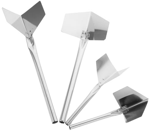 Veemoon Truelle D’angle En Acier Inoxydable Pour Plaques De Plâtre Certifié Outil Multifonction Pour Angles Intérieur Et Extérieur Lot 4 Pièces Pour Plâtrerie Et Lissage Des Murs