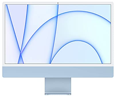 2021 Apple iMac con Processore Apple M1 (24-inch, 8GB RAM, 2TB SSD Storage) (QWERTY English) Blu (Ricondizionato)