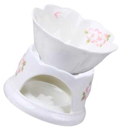 Ciieeo Fondue Pot Set Ceramic Chocolate Cheese Melting Pot Melting Stove for Kitchen Supplies