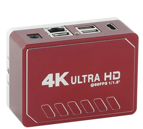 Microscopio Microscopio Digital electrónico 4K UHD 60FPS 8MP HDMI USB3.0 LAN, cámara for reparación de teléfonos, Soldadura PCB