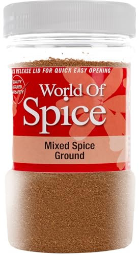 World of Spice Ground Mixed Spice - 370g Spice Jar for Cooking - Premium Mixed Spices for Baking Cakes - Gourmet Spices and Seasonings – Home & Catering Spices for Curry, Tagines, Soup, Stews